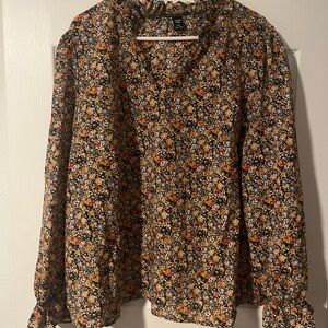 SHEIN Multicolor Floral Blouse